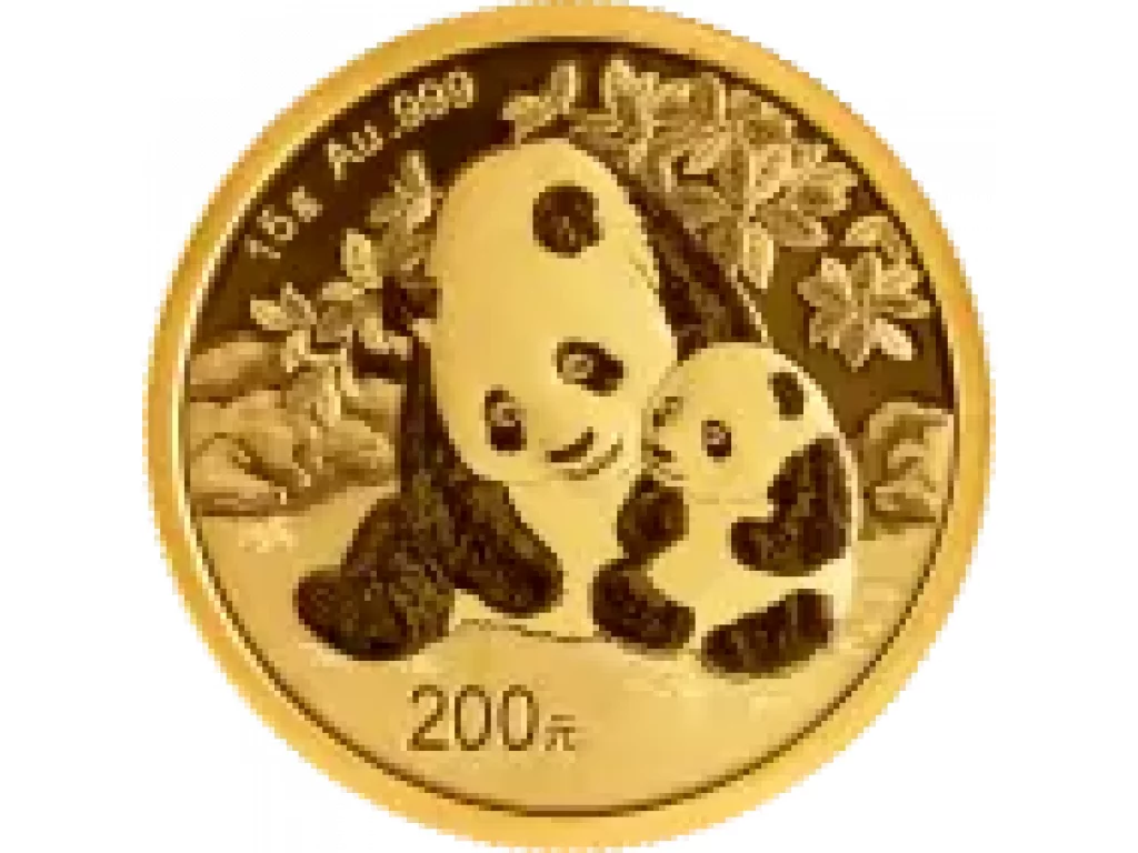 Investiční zlatá mince 15g China Panda 2024 