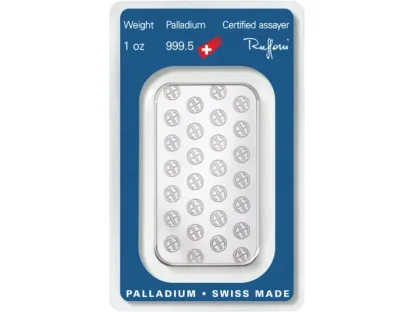 1 oz tyčinka Palladium | Argor Heraeus