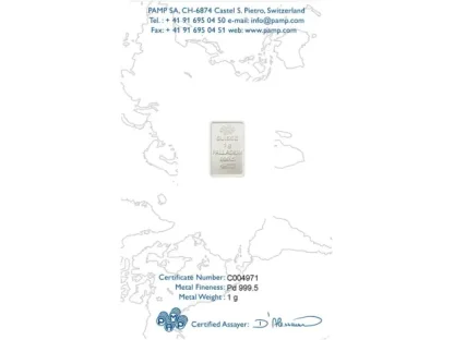 1g Palladiová tyčinka | PAMP Fortuna