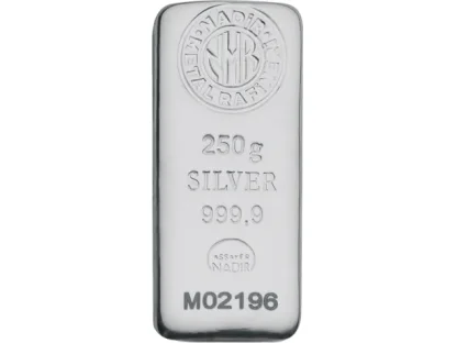 250g stříbrný slitek | Nadir Metal Rafineri