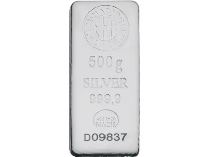 500g stříbrná tyčinka | Nadir Metal Rafineri