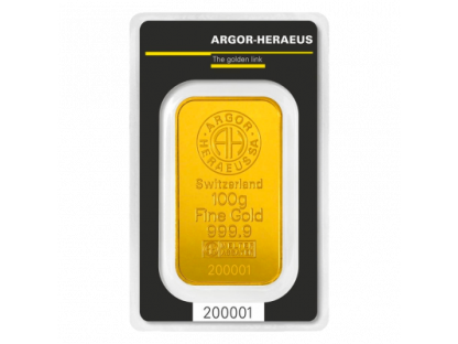 Argor-Heraeus zlatý slitek  100g 