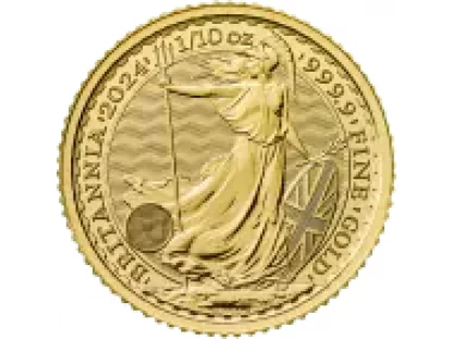 Investiční zlatá mince 1/10 oz Britannia Charles III  2024