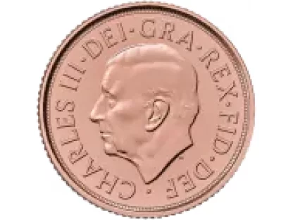 Investiční zlatá mince Memorial Sovereign Charles III  2022