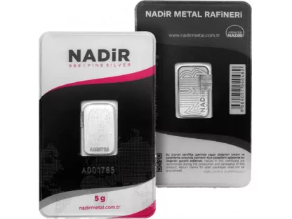 Nadir Metal Rafineri 5 g Stříbrný slitek 