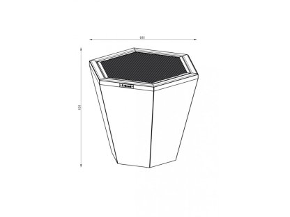 Ohniště GRANIL Hexagon XL