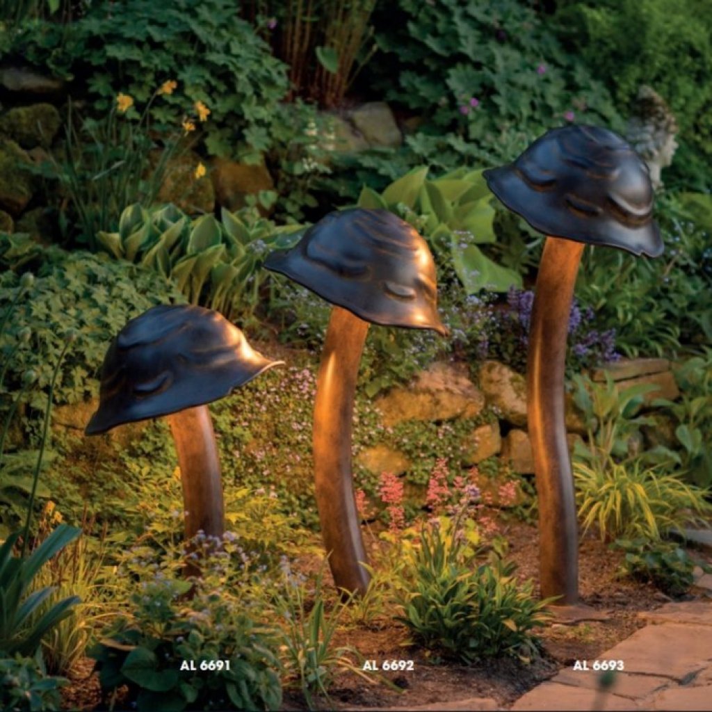 AL6692 Robers venkovní stojací lampa ve tvaru houby střední