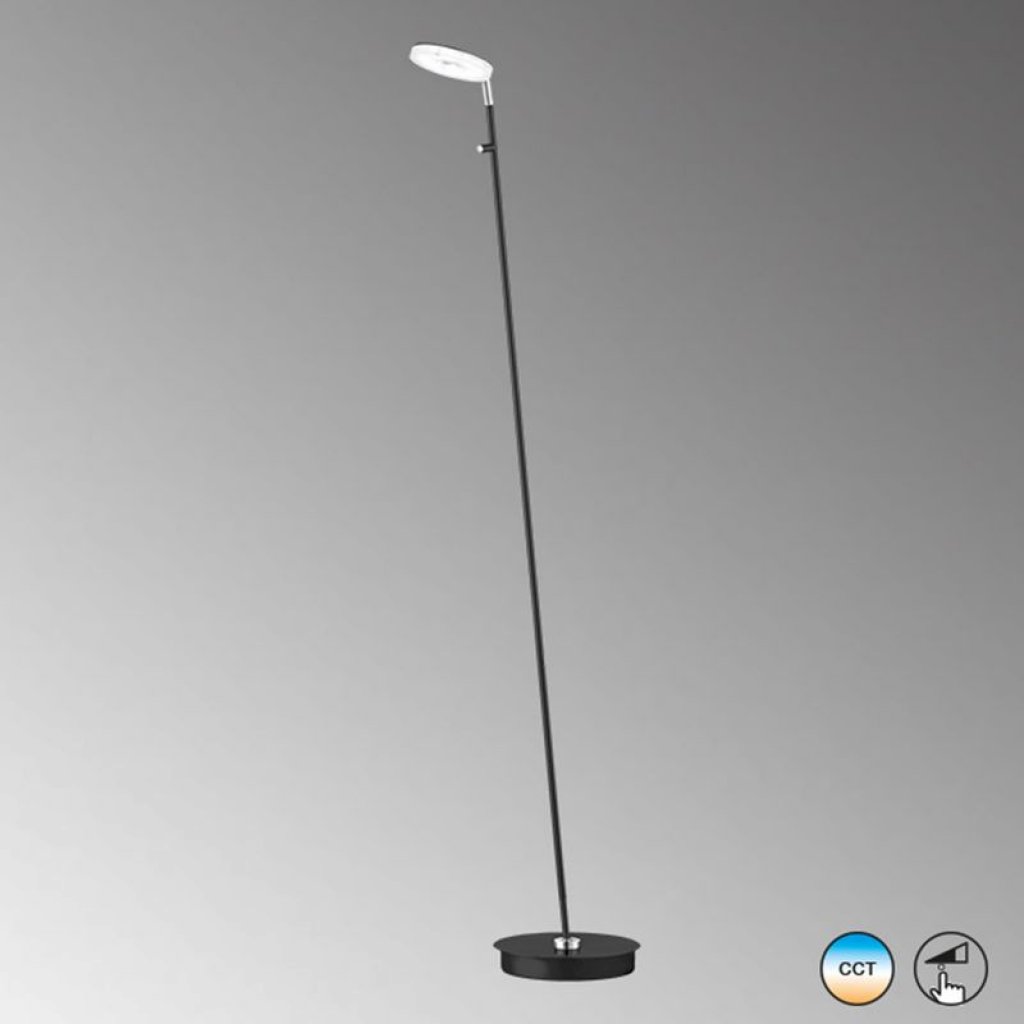 Dent 40405 LED stojací lampa černá, Fischer & Honsel