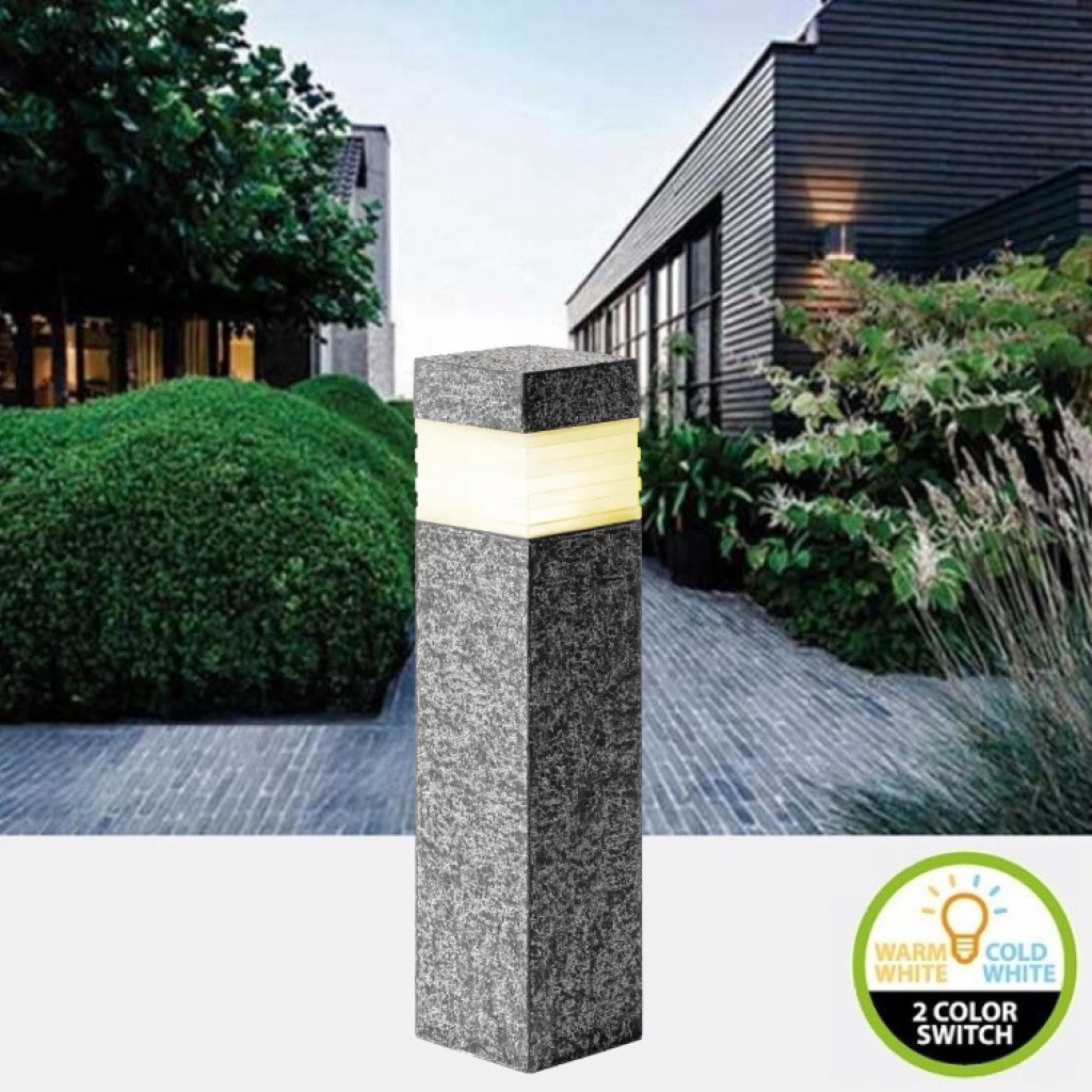Deva, zahradní sloupkové 12V osvětlení v imitaci betonu, Garden Lights