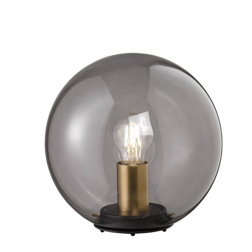 Dini 50282 skleněná stolní lampa ve tvaru koule E27, 25 cm, Fischer & Honsel