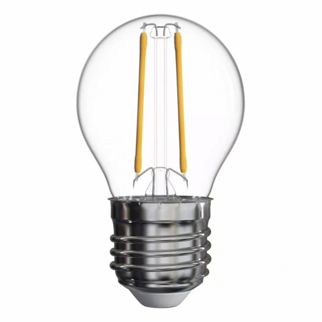 LED žárovka Filament Mini Globe 2W E27 teplá bílá, Emos