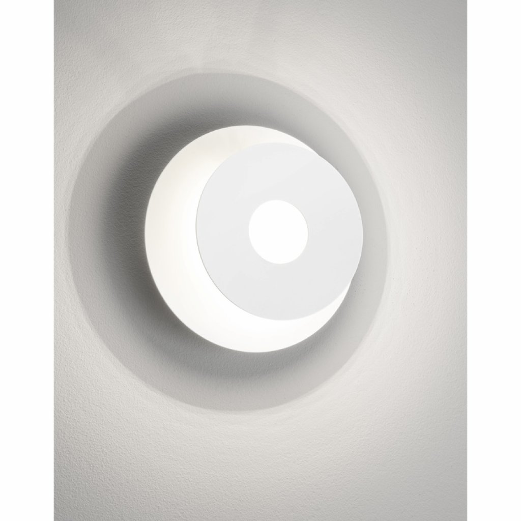 Nástěnné kulaté LED svítidlo Hennes v bílé barvě, Fischer & Honsel