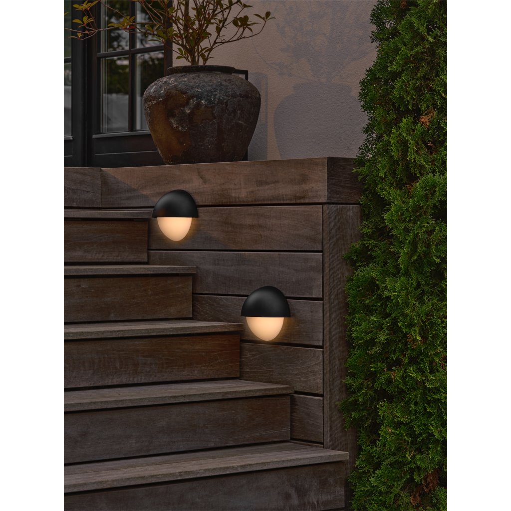 Nordlux Scorpius Round (černá) Venkovní nástěnná svítidla plast IP44 2518401003