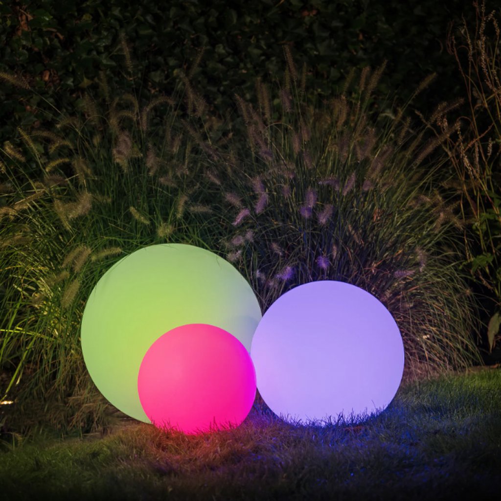 Round 40 Plus, chytré dekorativní venkovní osvětlení koule 40 cm, Garden Lights