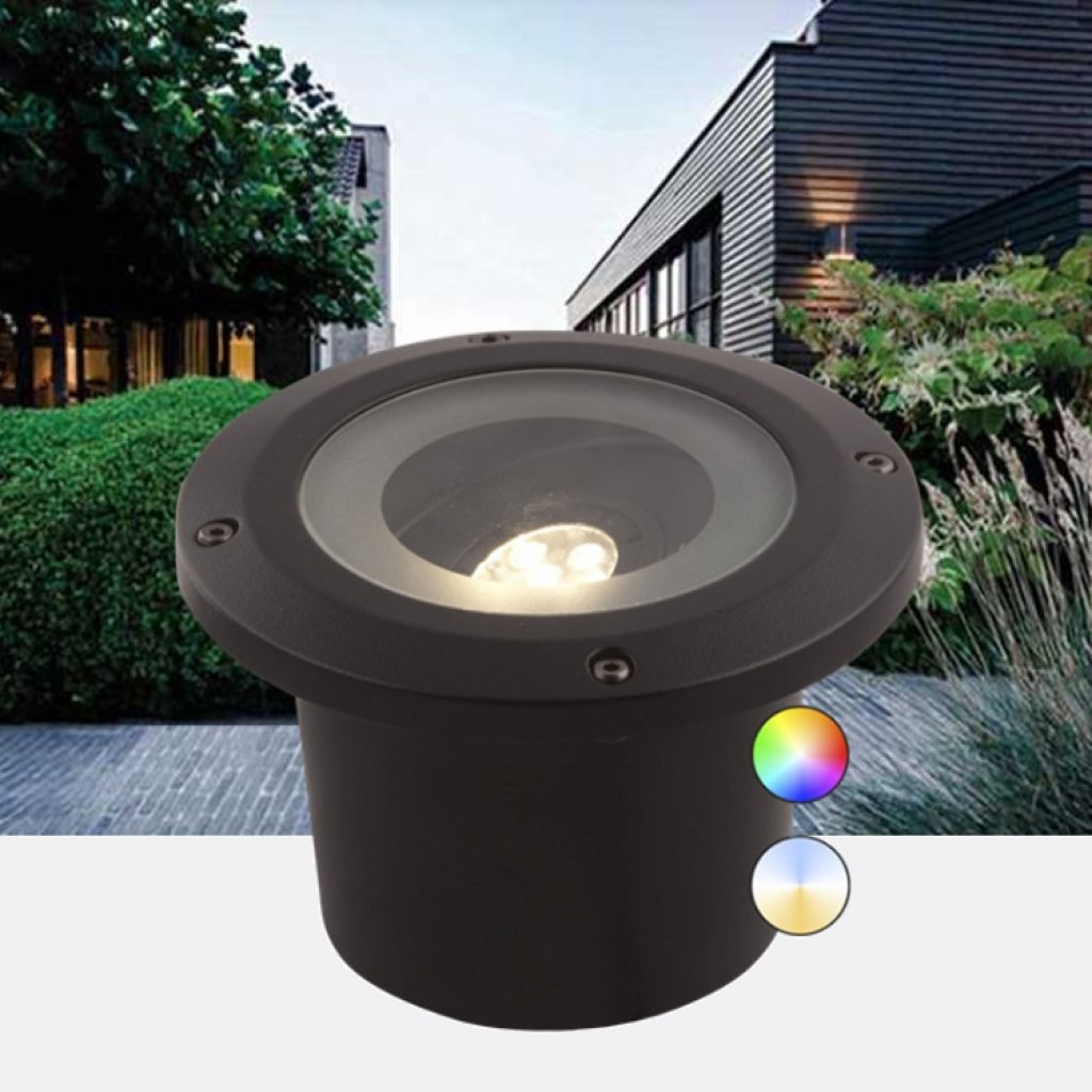 Rubum Plus, chytrý zemní zahradní LED reflektor 5W 12V, Garden Lights