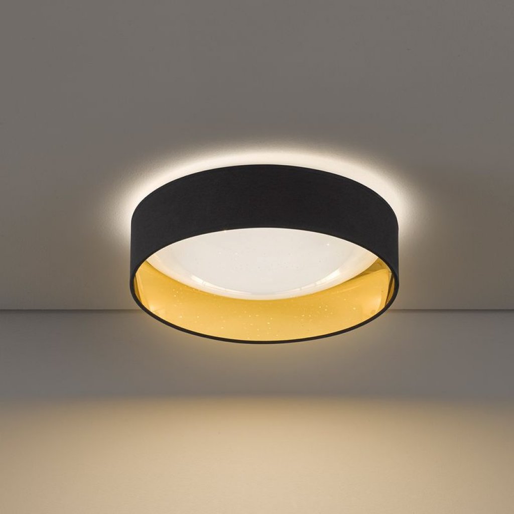 Sete 20308 LED stropní svítidlo černé 40 cm, Fischer & Honsel