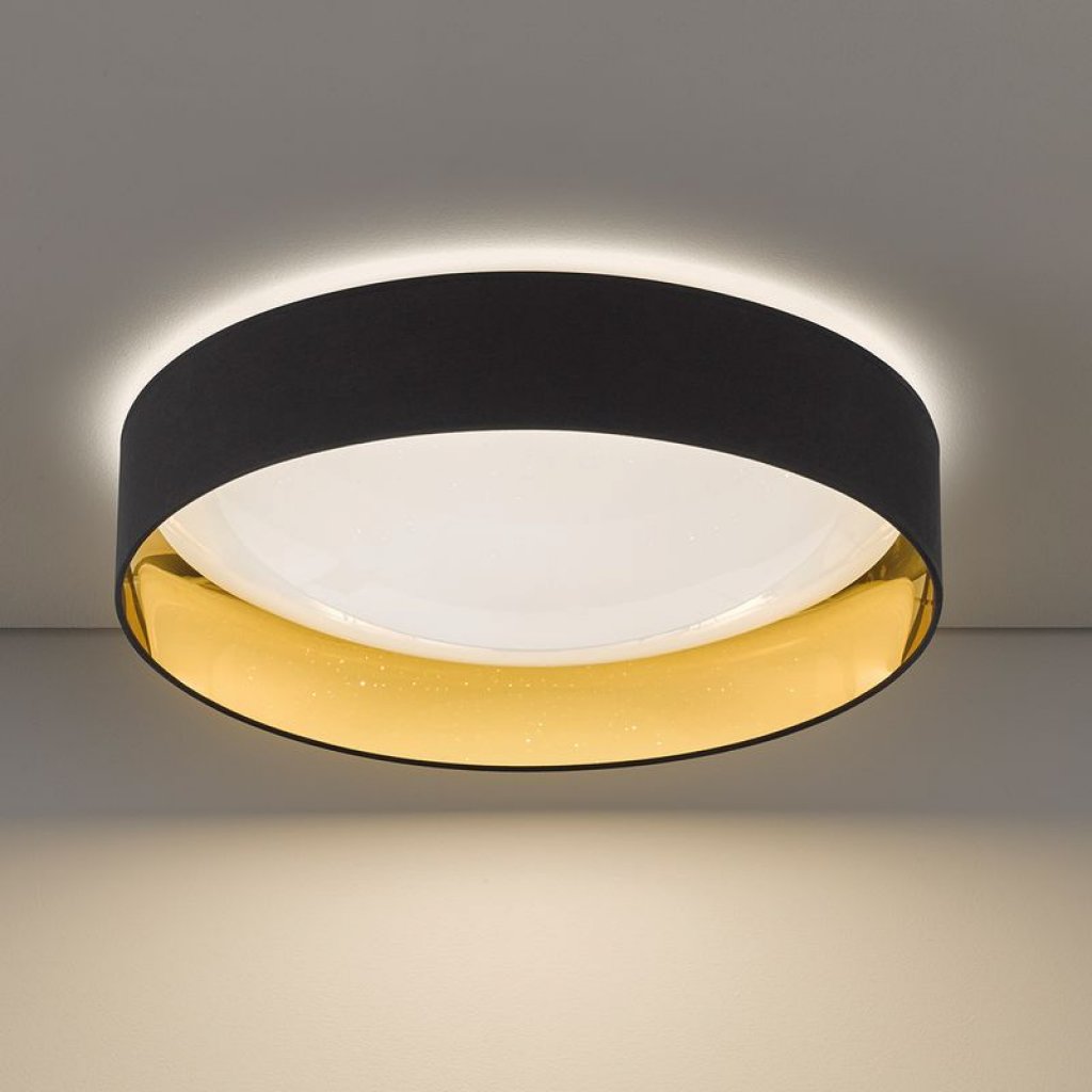 Sete 20312 LED stropní svítidlo černé 60 cm, Fischer & Honsel