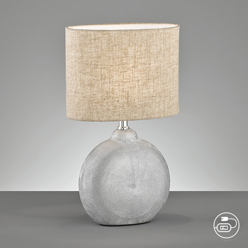 Stolní keramická lampa Foro 39 cm, E14, Fischer & Honsel
