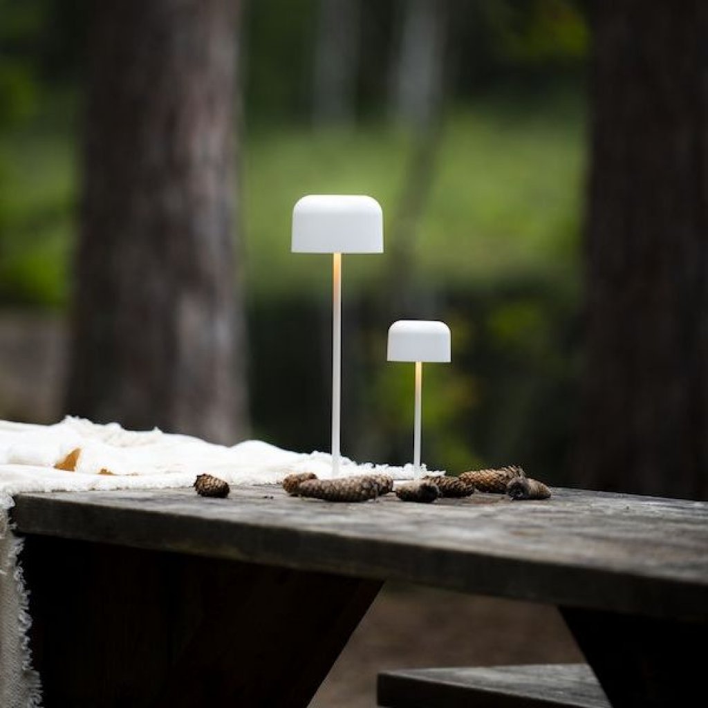 Stolní nabíjecí přenosná lampička Lille mini bílá, Konstsmide 