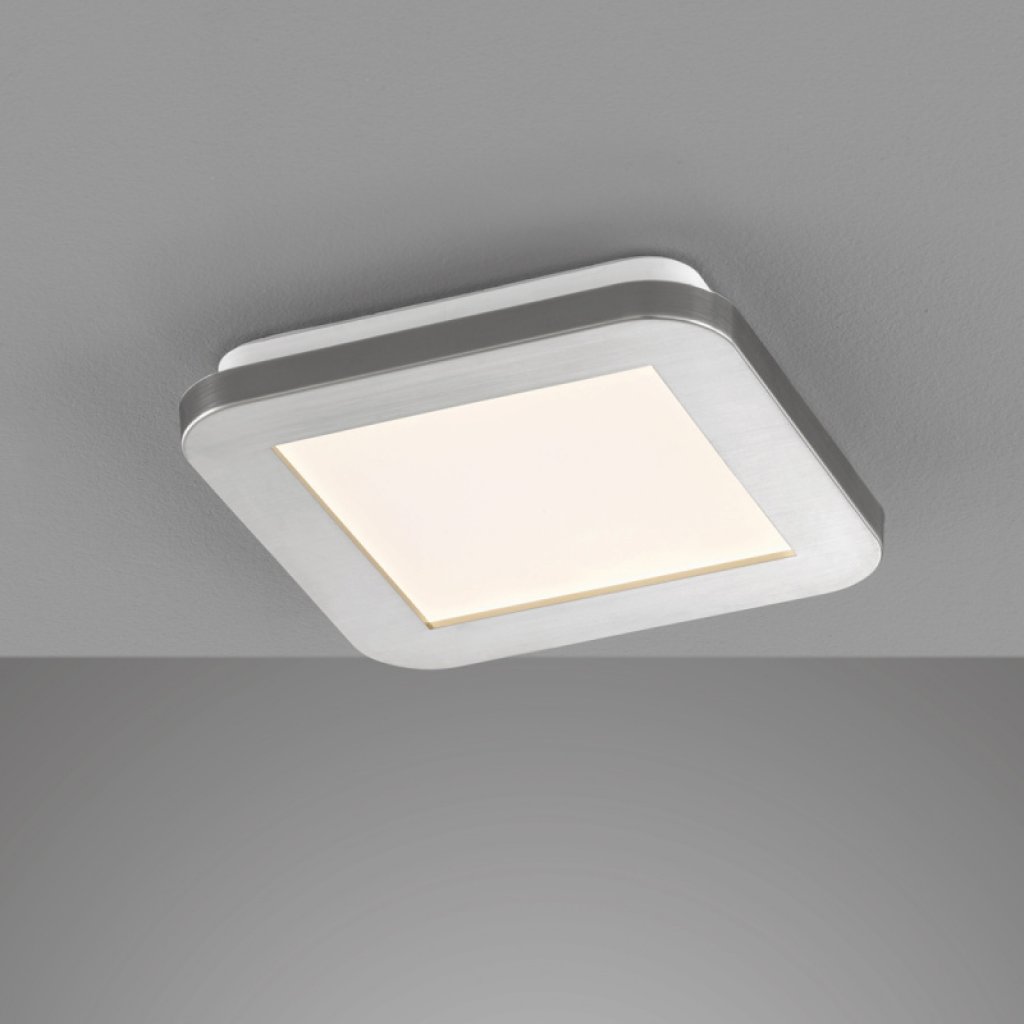 Stropní koupelnové světlo Gotland ve tvaru čtverce, Fischer & Honsel