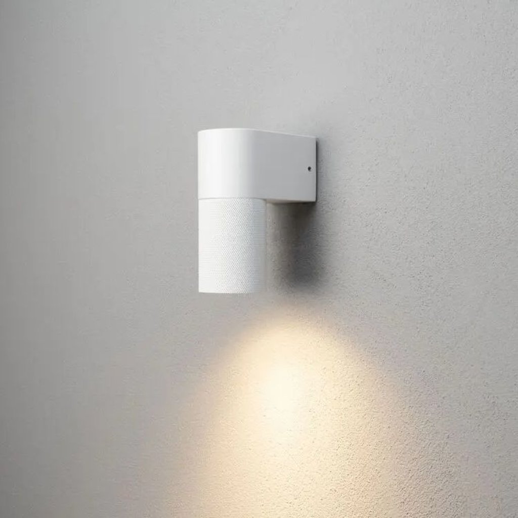 Temi down Konstsmide bílé designové industriální svítidlo na fasádu GU10