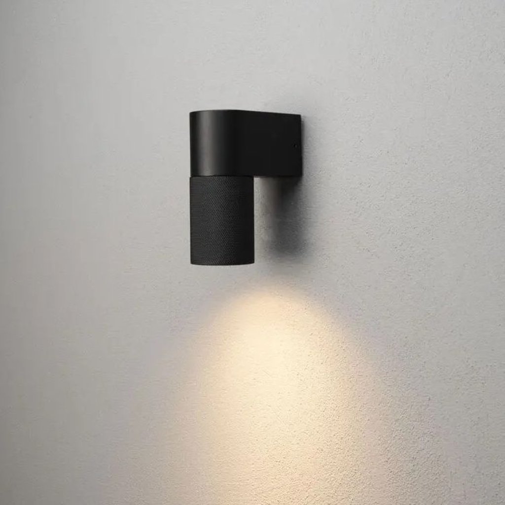 Temi down Konstsmide černé designové industriální svítidlo na fasádu GU10