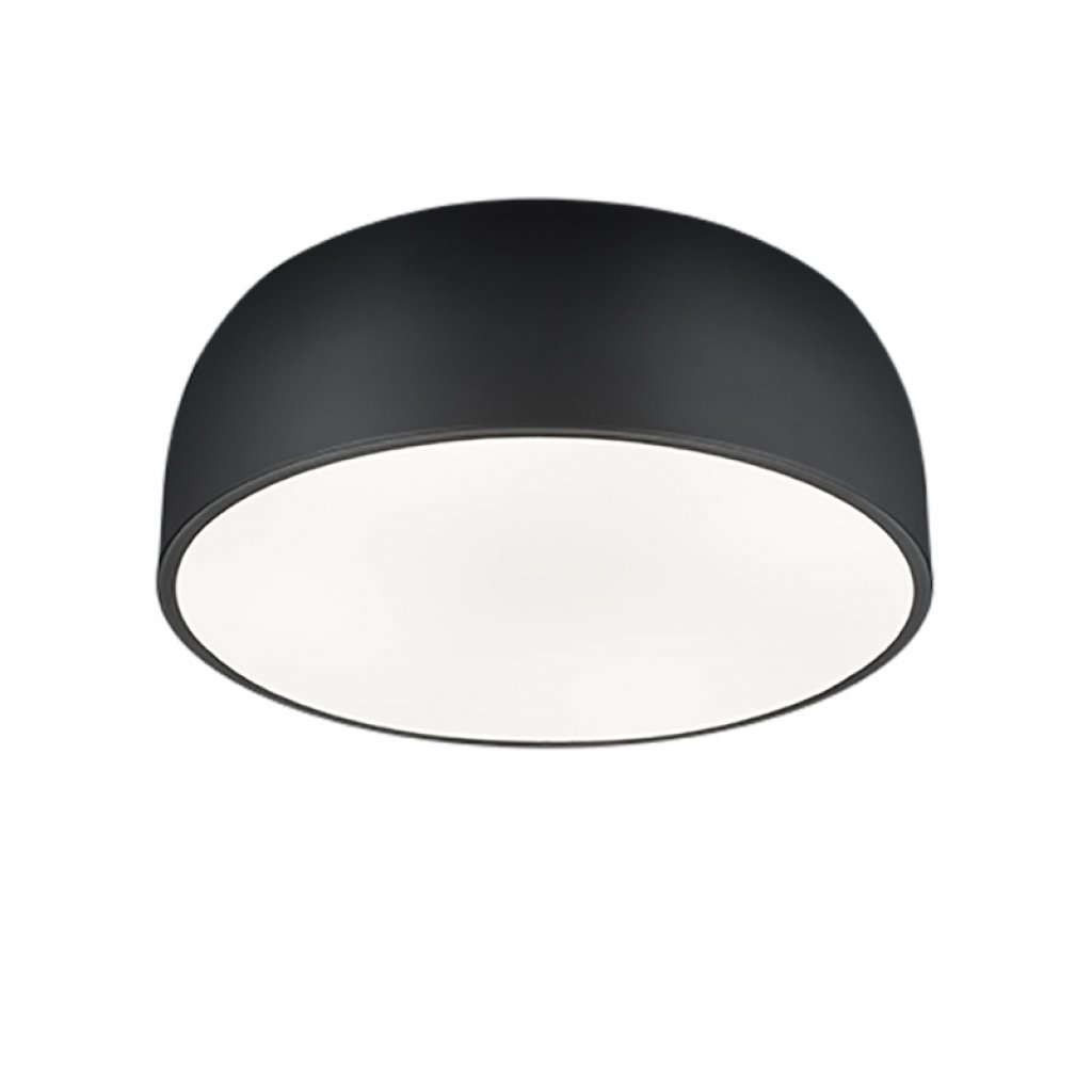 TRIO 609800432 Baron, moderní stropní osvětlení v černé barvě 4 x E27