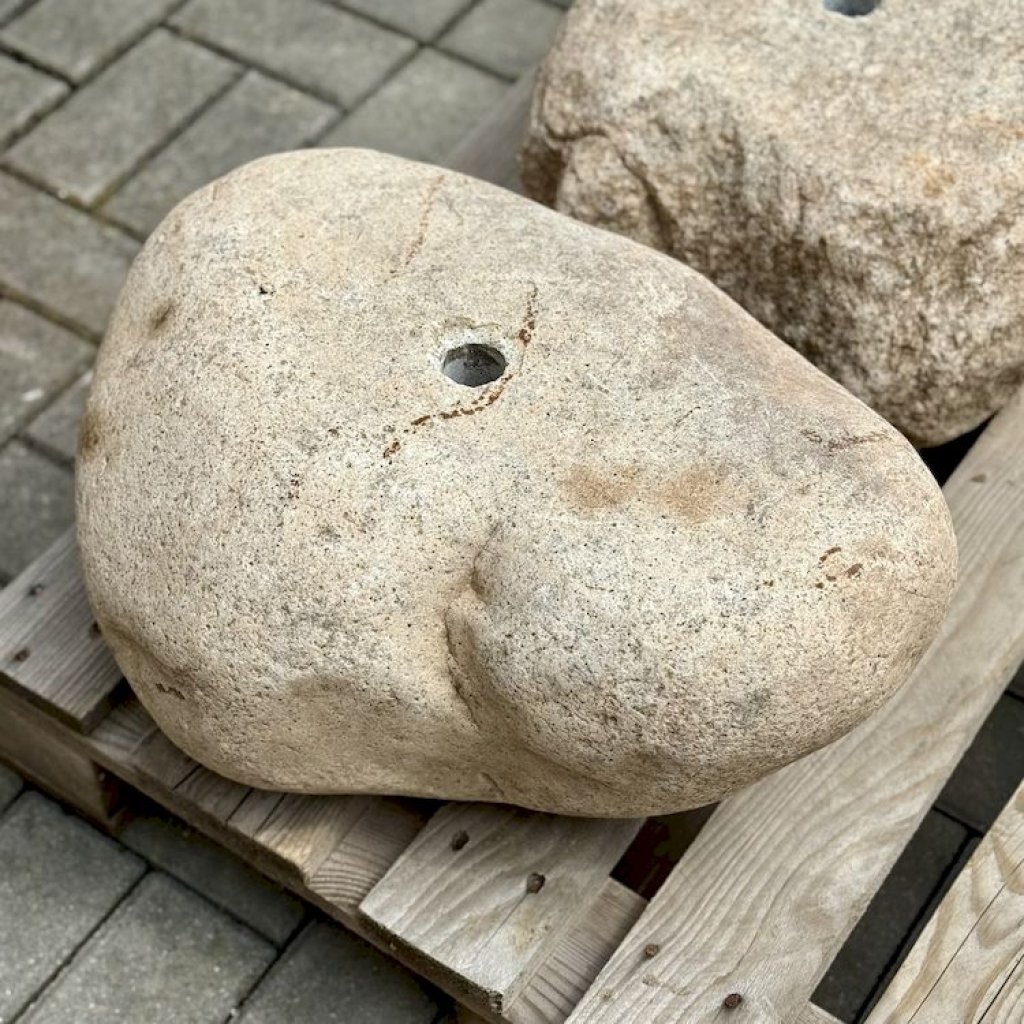 Zahradní fontána z labského valounu, kompletní fontánové příslušenství