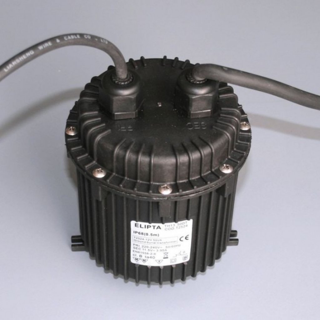 Zemní transformátor 12V 150W IP68, Elipta
