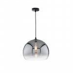 Amos 60836 skleněný závěsny lustr 35 cm, E27, Fischer & Honsel