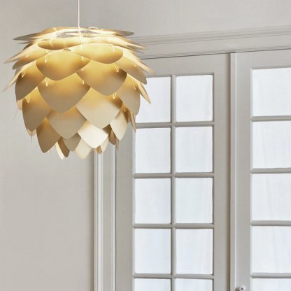 Aluvia mini broušená mosaz/bronz, stínítko pro závěsný lustr, stolní a stojací lampu, Umage