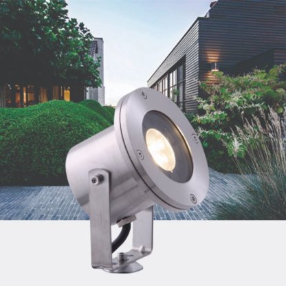 Arigo LED 3W, 12V, IP68 zahradní nerezový LED reflektor, 3000K, Garden Lights