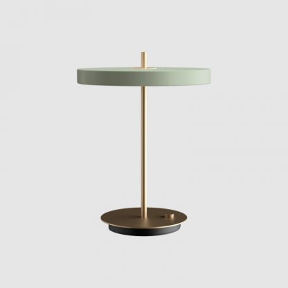 Asteria table 2435 stolní lampa s USB, olivová/mosaz, Umage