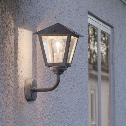 Benu venkovní nástěnná lampa E27 žárově pozinkovaná, Konstsmide