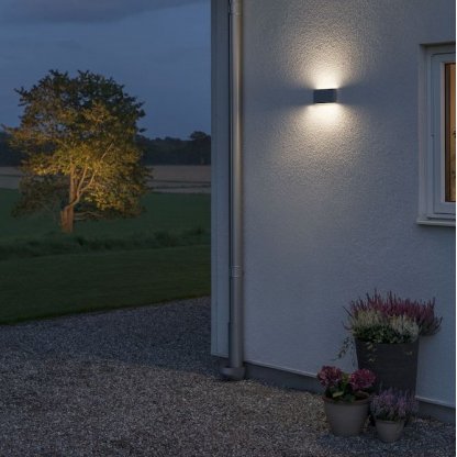 Chieri venkovní nástěnné světlo LED 2x6W, Konstsmide