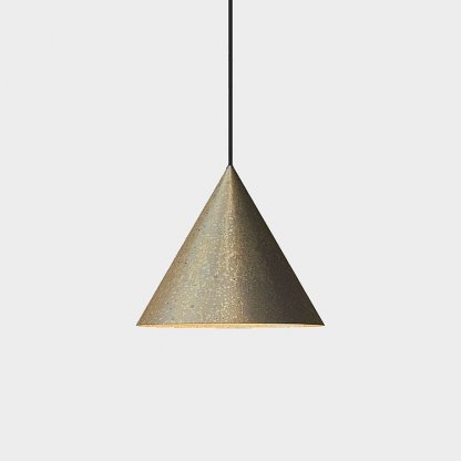 Cone 25 cm, venkovní závěsné mosazné svítidlo, E27, Il Fanale