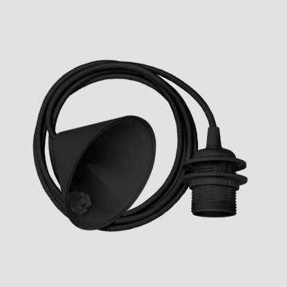 Cord Set černý plastový držák pro sestavení svítidla E27, Umage