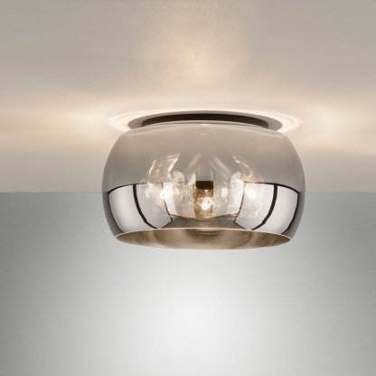 Dima 21304 stropní lustr s kouřovým skleněným stínítkem, Fischer & Honsel