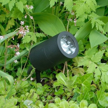 Elipta Compact 230V, IP65, GU10 zahradní reflektor, bodové svítidlo v černé barvě