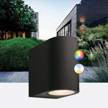 Gilvus Plus černý, chytré zahradní nástěnné LED světlo 5W 12V, Garden Lights