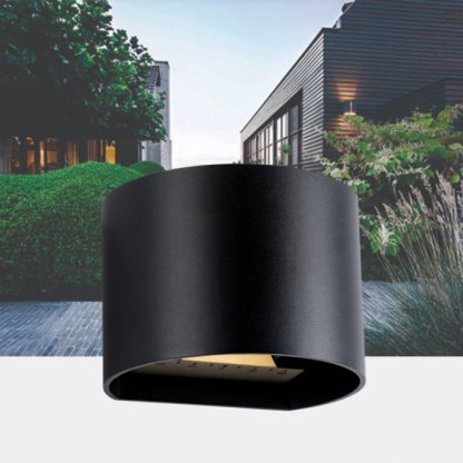 Goura černá, zahradní nástěnné svítidlo, LED 2 x 3W, 12V, teplá bílá, Garden Lights