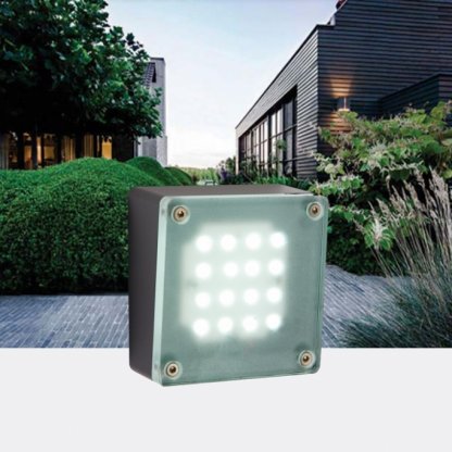 Halo LED 1W, venkovní nástěnné svítidlo 12V, IP44, 6000 / 3000K, Garden Lights