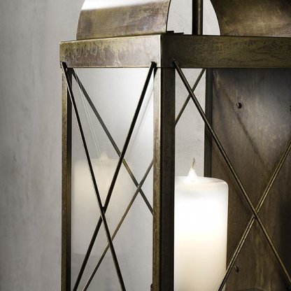 Laterne 560 mm, stojací svítidlo v podobě lucerny s imitací svíčky, Il Fanale