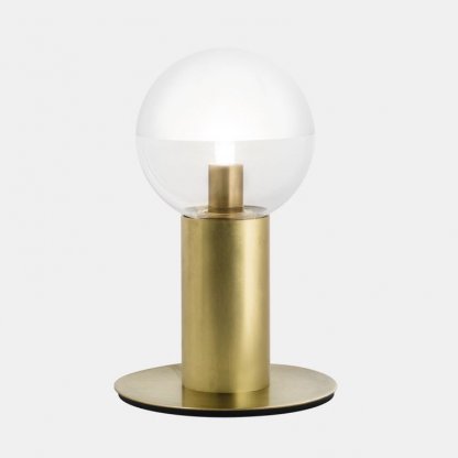 Molecola, stolní mosazná lampička s kulatým stínítkem, Il Fanale 2