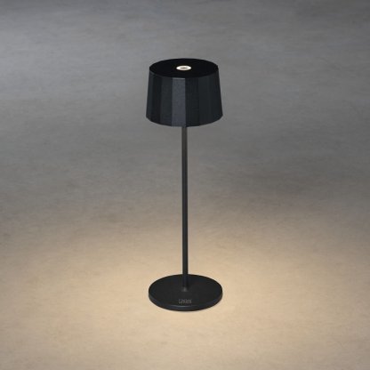 Nabíjecí stolní černá lampička Positano, Konstsmide 2