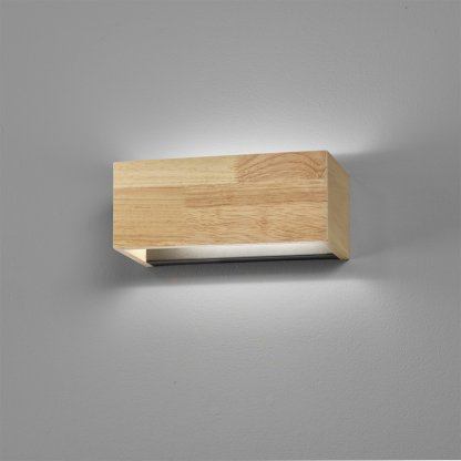 Nástěnné světlo Paloma z přírodního dřeva, Fischer & Honsel