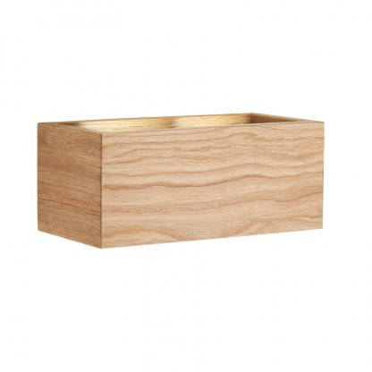 Nástěnné světlo Shine Wood z přírodního dřeva, Fisher & Honsel