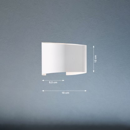 Nástěnné světlo Wall v bílé barvě, Fischer & Honsel 2