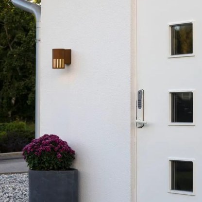 Pistoia designové rezavé svítidlo na fasádu E27 Konstsmide