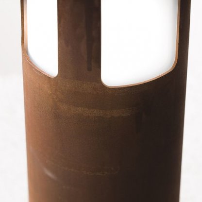 Porto 280 mm, venkovní sloupkové osvětlení rezavý kov, Il Fanale